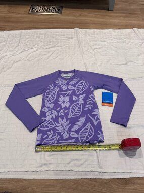 Columbia Omni-Shade Rashguard - Purple Print - Youth S